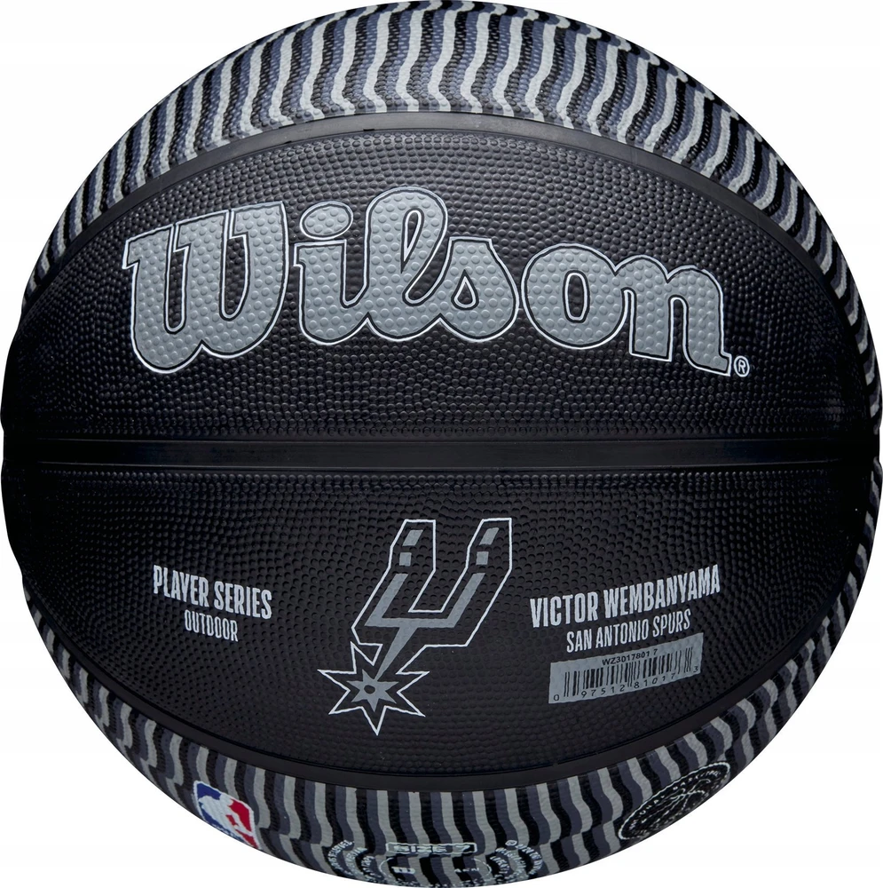 Wilson NBA Player Icon Victor Wembanyama kamuolys, skirtas žaisti lauke, WZ3017801XB