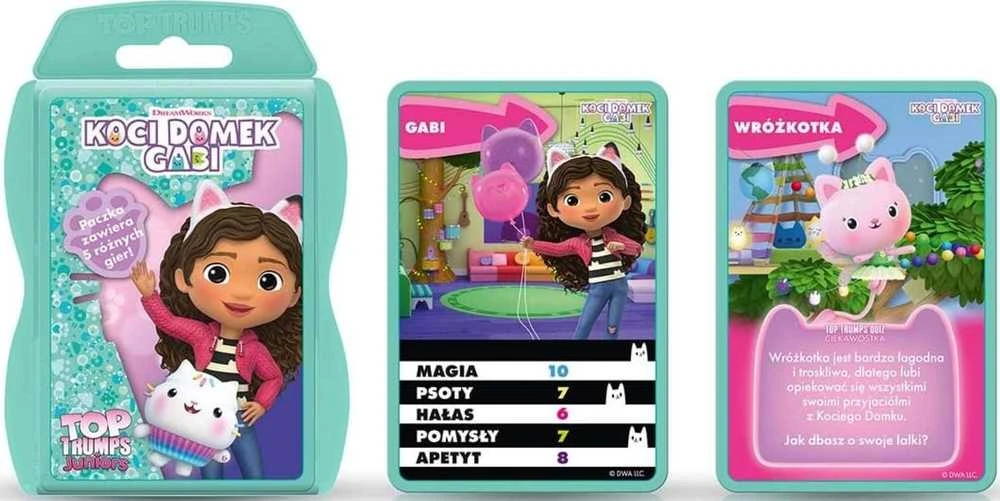 Winning Moves LAIMĖJANTYS ***** TOP TRUMPS gra karciana Gabi WM04165 53730
