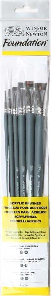 Winsor & Newton Winsor & Newton 5295008, rinkinys, Įvairūs, Sintetiniai, 6 vnt.