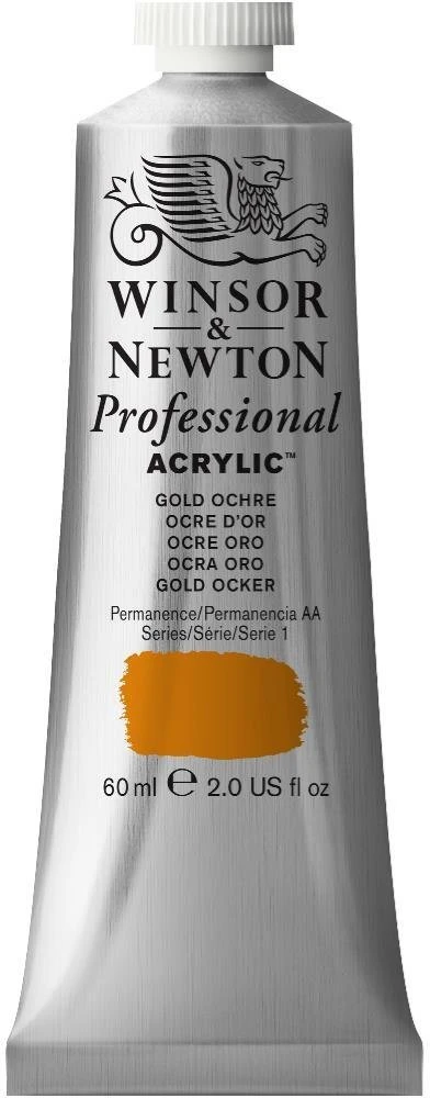 Winsor & Newton Professional akriliniai dažai, 60 ml, geltoni, tūbelė