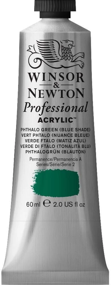 Winsor & Newton Professional akriliniai dažai, 60 ml, žali, tūbelė