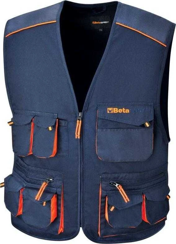 Makita Darbinė liemenė su reguliuojamais skyriais įrankiams. E-15609