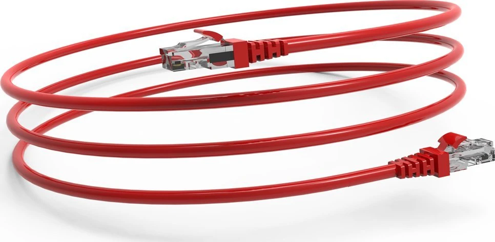 Wirewin INCA Patchkabel ICAT6-02TK RJ45 Cat6 UTP Rot 2,0m mažmeninė prekyba