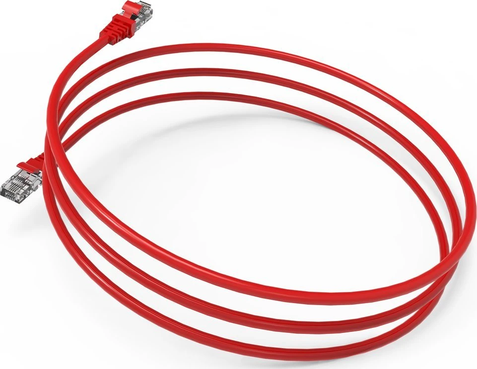 Wirewin INCA Patchkabel ICAT6-02TK RJ45 Cat6 UTP Rot 2,0m mažmeninė prekyba