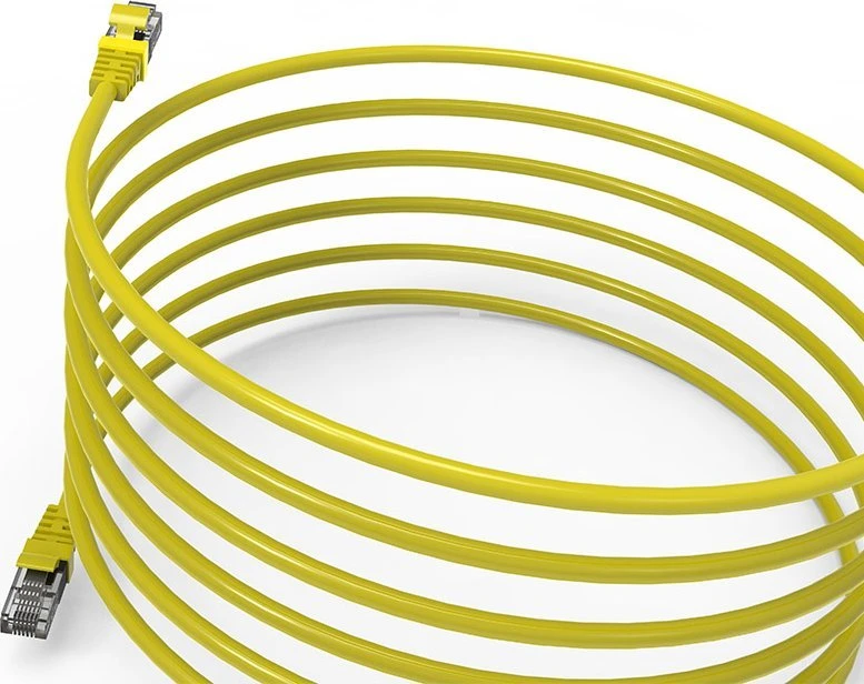 Wirewin INCA Patchkabel ICAT6-05TS RJ45 Cat6 UTP Geltona 5,0m mažmeninė prekyba