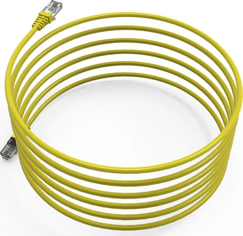 Wirewin INCA Patchkabel ICAT6-05TS RJ45 Cat6 UTP Geltona 5,0m mažmeninė prekyba
