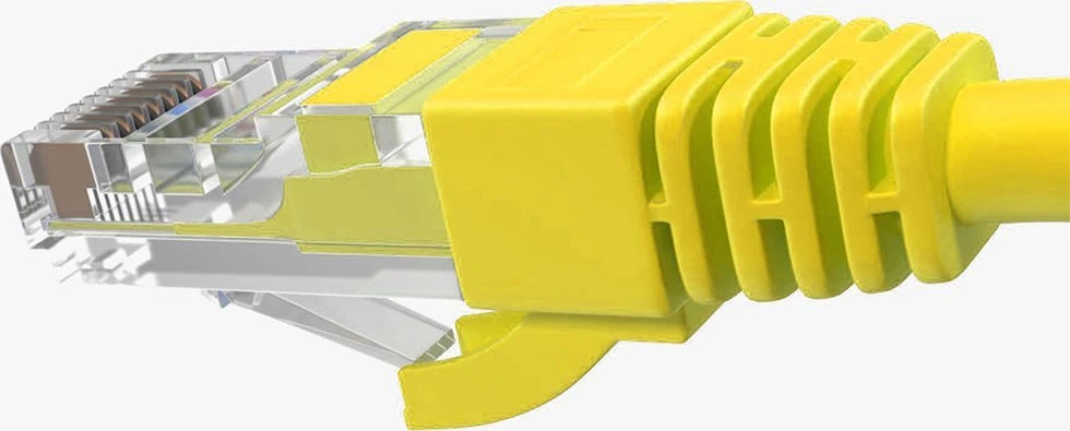 Wirewin INCA Patchkabel ICAT6-05TS RJ45 Cat6 UTP Geltona 5,0m mažmeninė prekyba