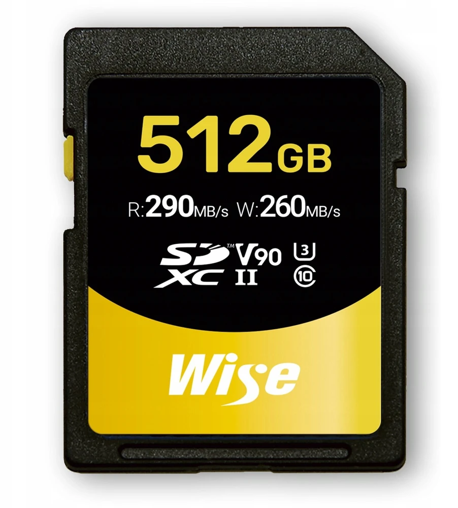 Atminties kortelė - Wise 512GB SDXC UHS II V90 290MB/s 260MB/s