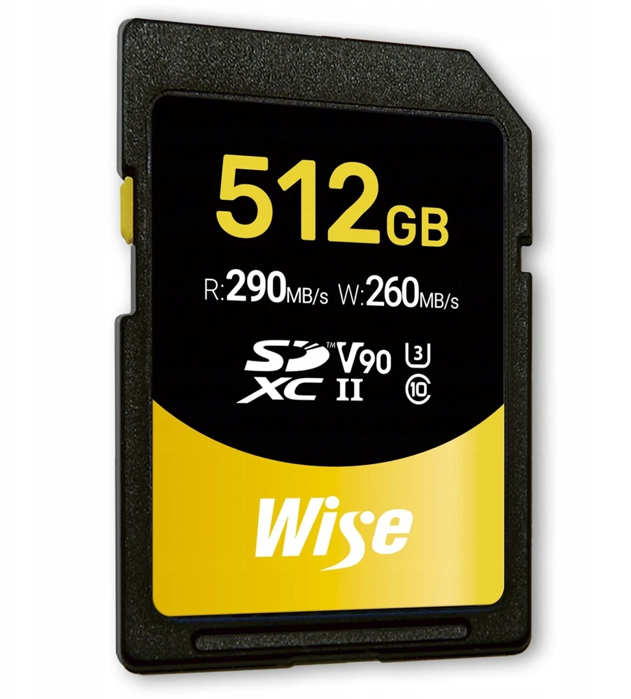 Atminties kortelė - Wise 512GB SDXC UHS II V90 290MB/s 260MB/s