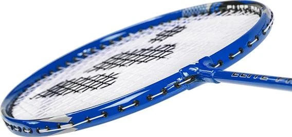 WISH ALUMTEC 5566 BADMINTON RINKINYS RAUDONAS + MĖLYNAS 4 Vnt. + langinės 3 Vnt. + TINKLAS + LINIJAS WISH universalus
