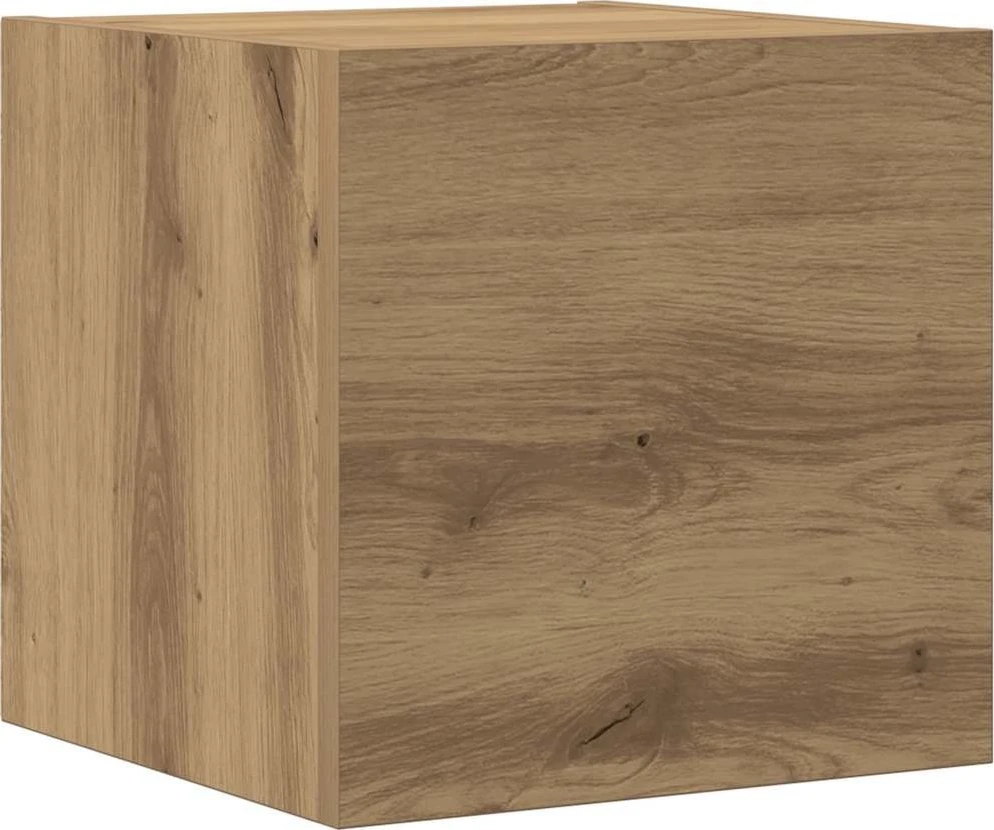 TV staliukas 6 dalių sieninis televizoriaus spintelės komplektas Artisan Oak