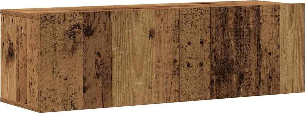 TV staliukas 8 dalių sieninis televizoriaus spintelės komplektas Artisan Oak