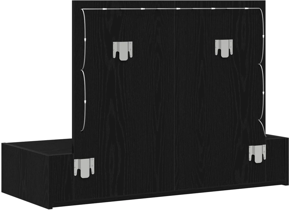 Makiažo stalas Juoda 100 x 40 x 70 cm Apdirbta mediena