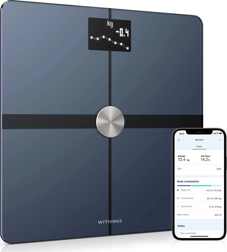 Withings Body Smart svarstyklės - Juodos