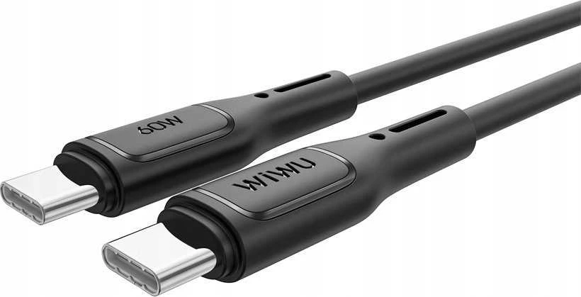 WiWU – Starlink serijos duomenų kabelis Wi-C043E USB C į USB C 30W – juodas
