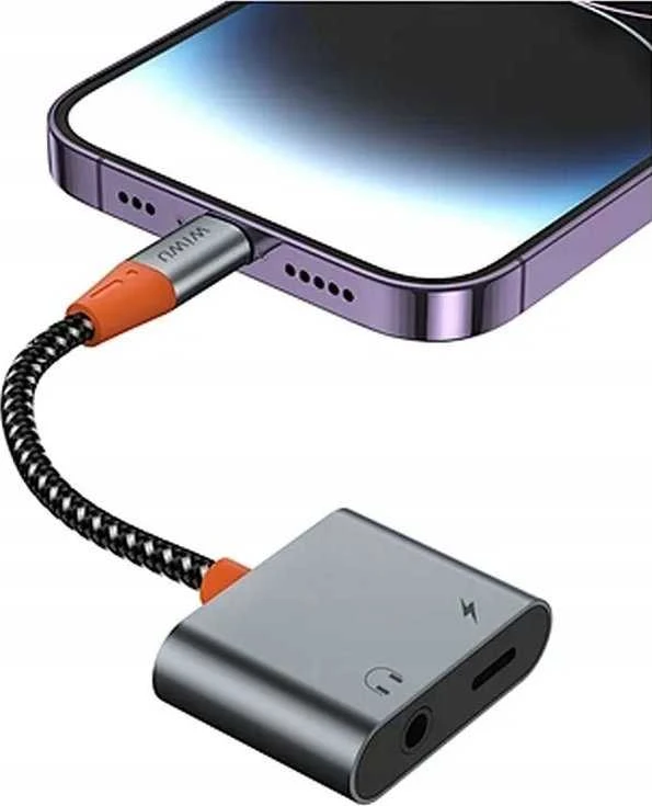 WiWU – garso adapteris LT10 nuo C iki C tipo + 3,5 mm