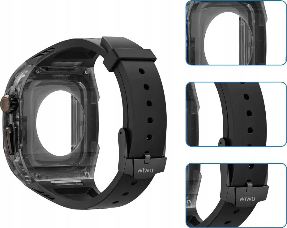 WiWU - Wi-WB013 Rambo Watch Band 42/44/45mm - juodas