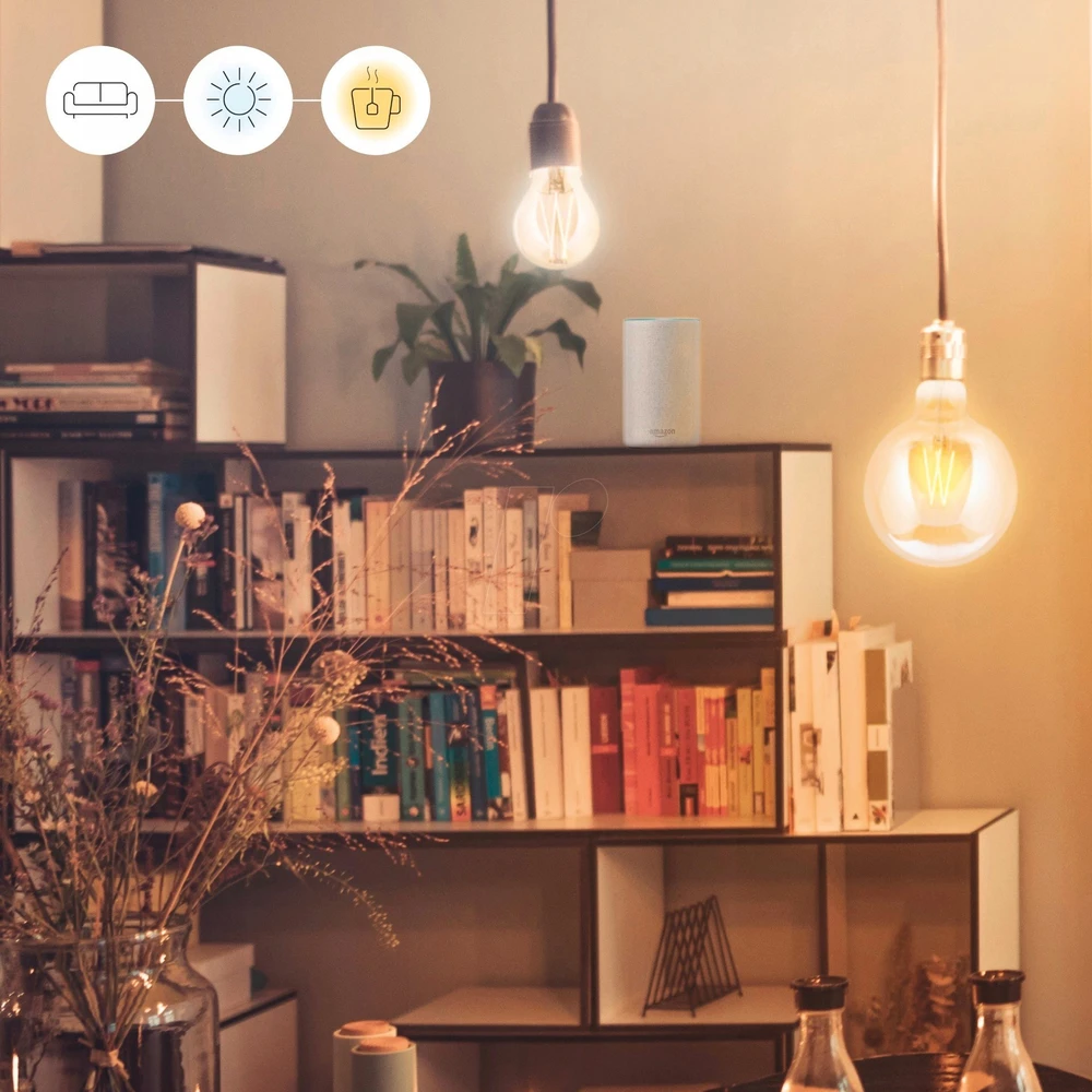 WiZ Wiz G2 Tw+ Dimming St64 E27 Skaidri stiklo lemputė 12 W Balta Filament Clear