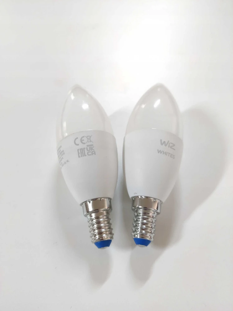 WiZ RGBW LED žvakinė lemputė | 4,9 W | 2700–6500 K | C37 | E14 | 2 vnt.