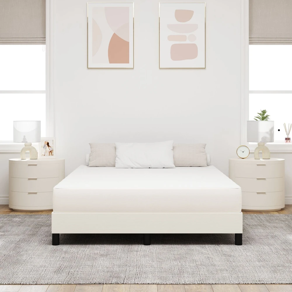Čiužinys su čiužiniu Kreminė 160 x 200 cm audinys