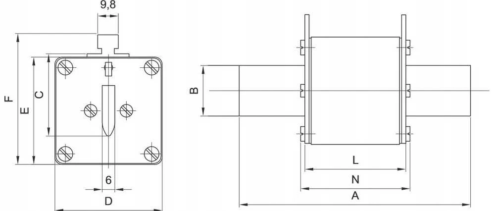 ETI Įdėkite NH2/WT-2C GF 125A/500V