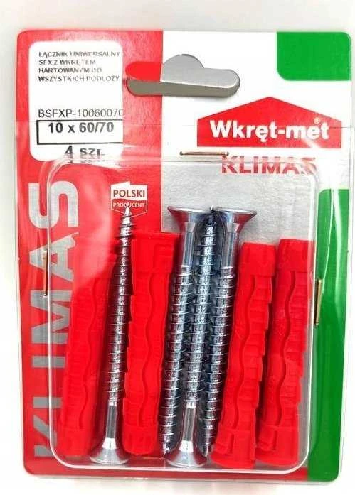 Grąžtas Klimas Įvaras Wkret-Met SFXP, universalūs, 10 mm x 60 mm, 3 vnt.