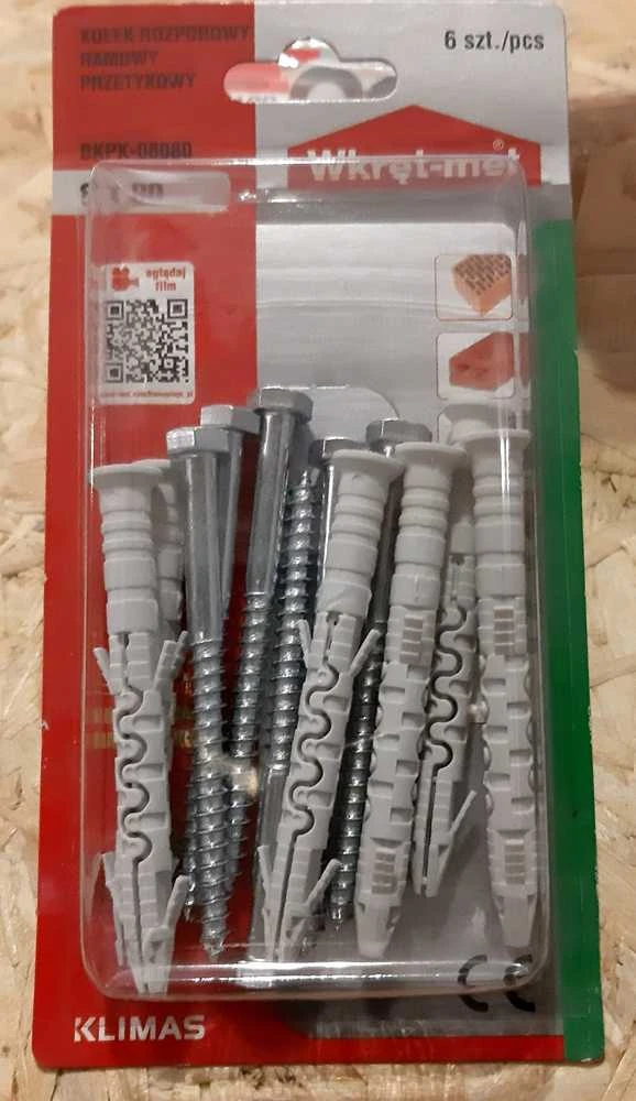 Klimas Įvaras Wkret-Met KPR-PIKE K, universalūs 8 mm x 80 mm 6 vnt.