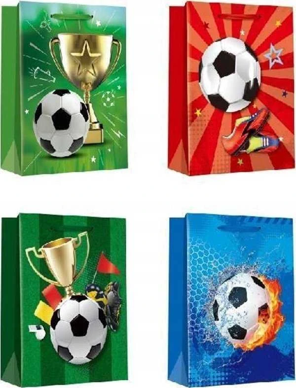 Futbolo tematikos dovanų maišelių rinkinys