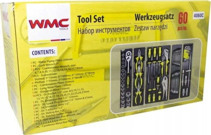 Rockforce Wmc ĮRANKIŲ RINKINYS 60 vnt. DĖŽUTĖJE /WMC