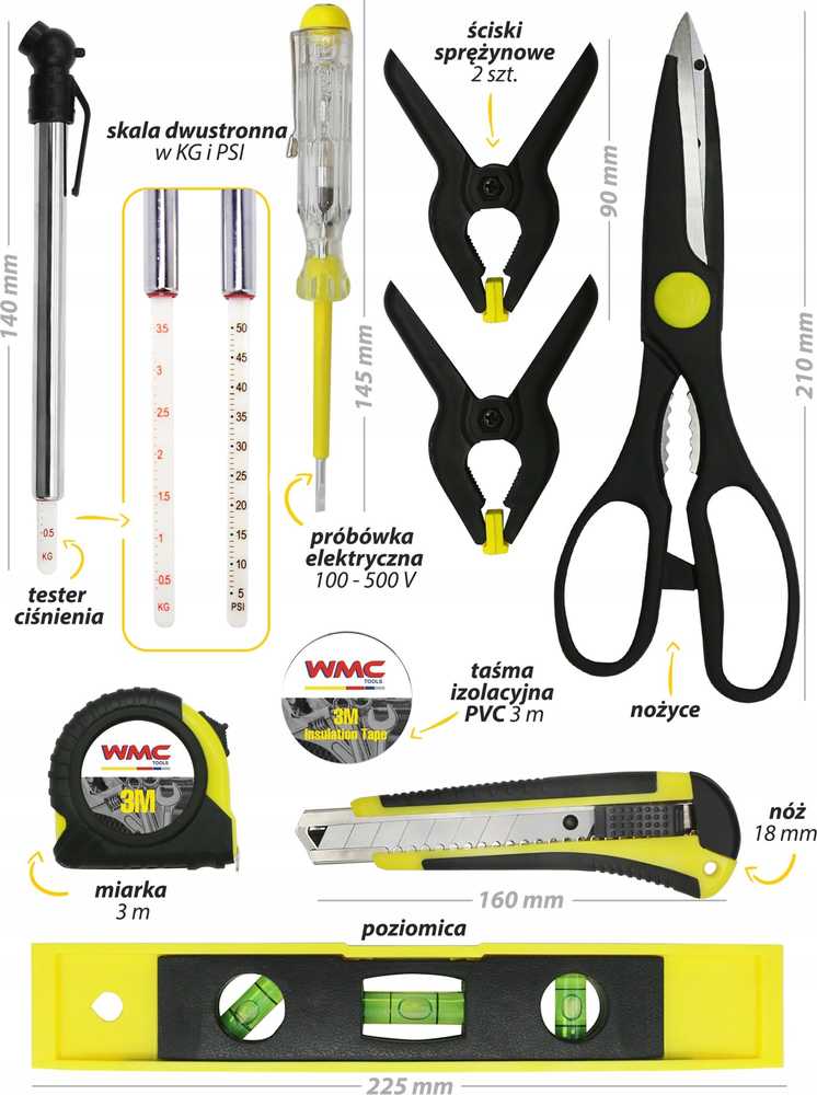 WMC TOOLS įrankių vežimėlis įrankių spintelė dirbtuvių vežimėlis 257 vnt.