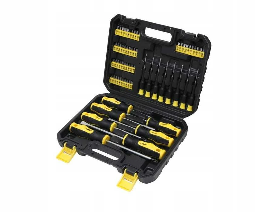 WMC TOOLS Rinkinys atsuktuvai ir antgaliai su magnetu, 65 vnt.