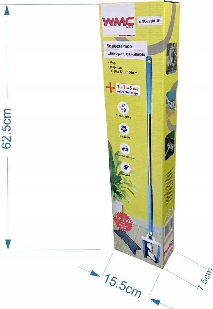 WMC TOOLS grindų šluostė „Mop Wringer“ X (mėlyna)
