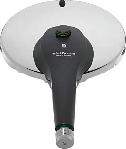 WMF Greitpuodis WMF Perfect Premium 6,5 l, greitpuodis 22 cm, poliruotas nerūdijantis plienas Cromargan, indukcija, virimo lygiai 2, daugiafunkcinė rankenėlė