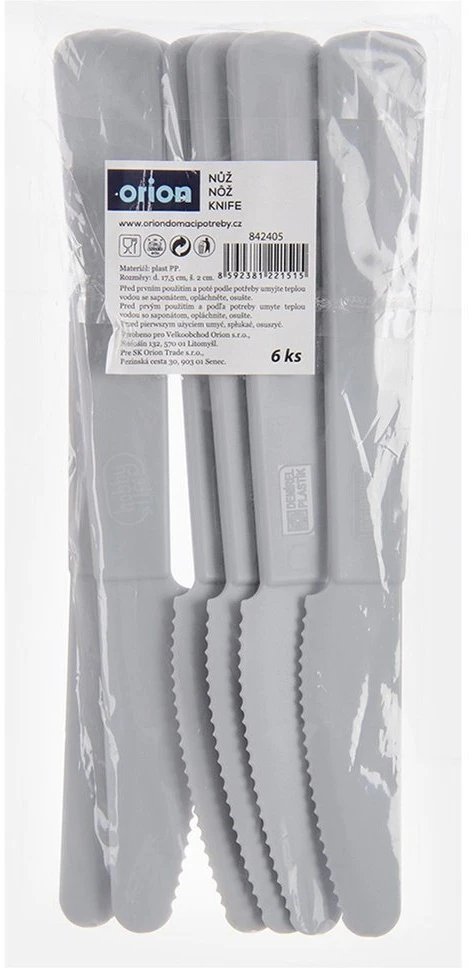 WMF Orion plastikinių stalo peilių rinkinys SANDY 6 vnt. pilki