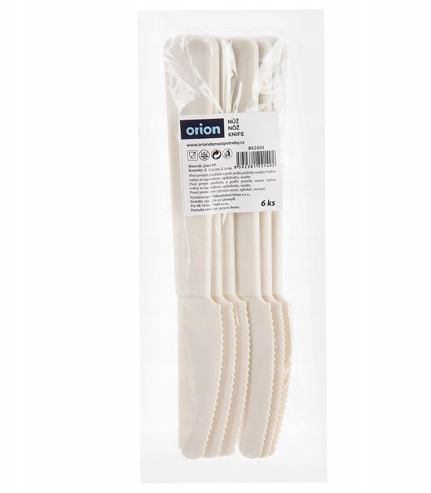 WMF Orion plastikiniai stalo peiliai Sandy 6 vnt. kreminiai