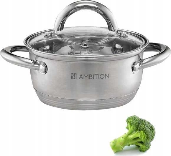 WMF Puodas plieno su dangteliu Solar 16 cm 1,9 l AMBITION