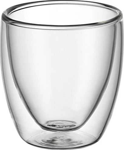 WMF Rinkinys WMF Kult dvigubos sienelės espreso stiklinės, 2 vnt., A 6,5 cm, V 80 ml, termo stiklas, atsparus karščiui, galima plauti indaplovėje