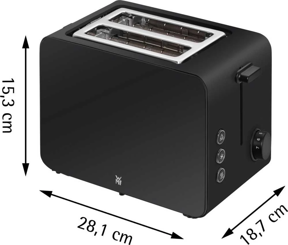 Skrudintuvas WMF Stelio Toaster giliai juodas