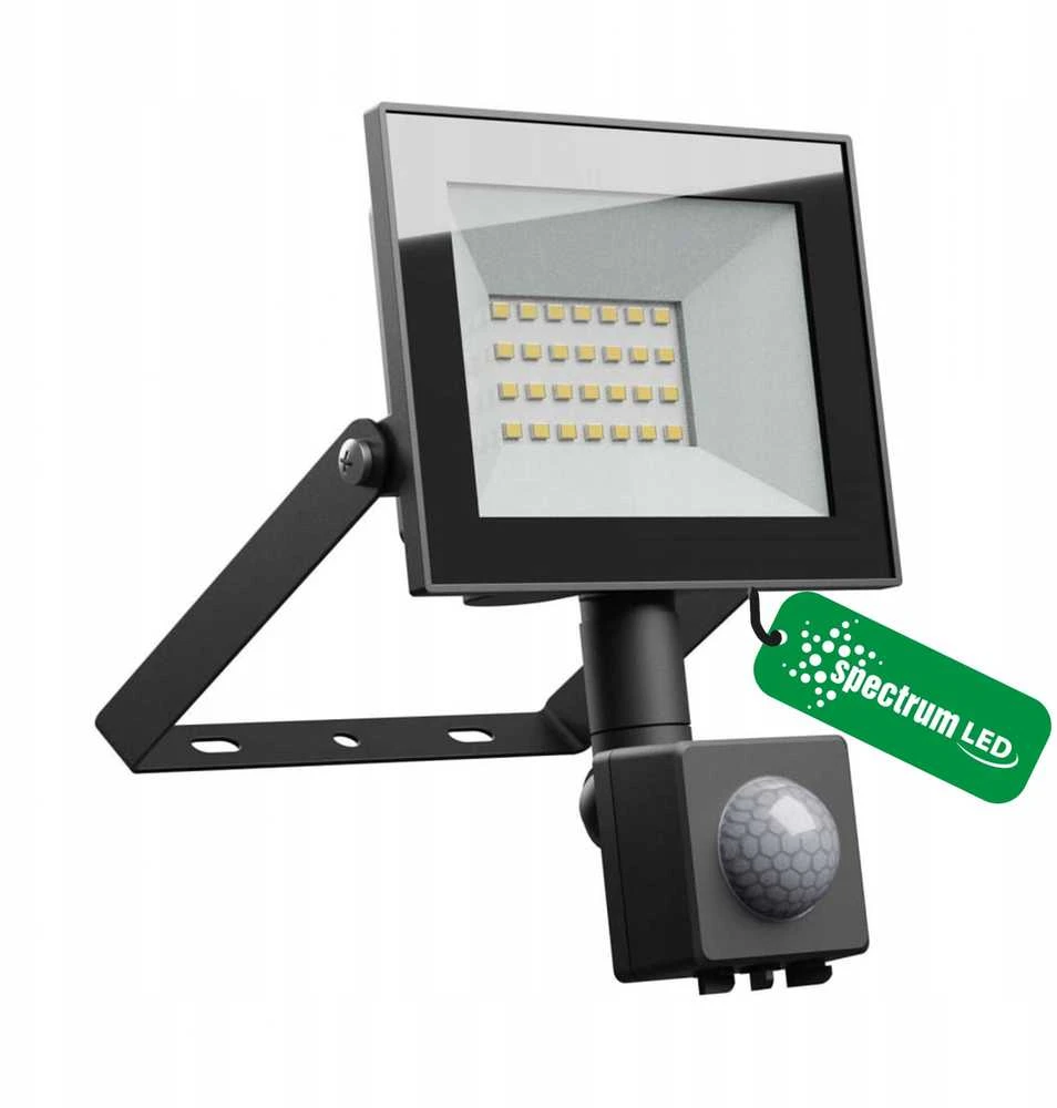 Spectrum PROŽEKTORIUS LAUKO LED SU JUDESIO DAVIKLIU 20W 230V NW IP44