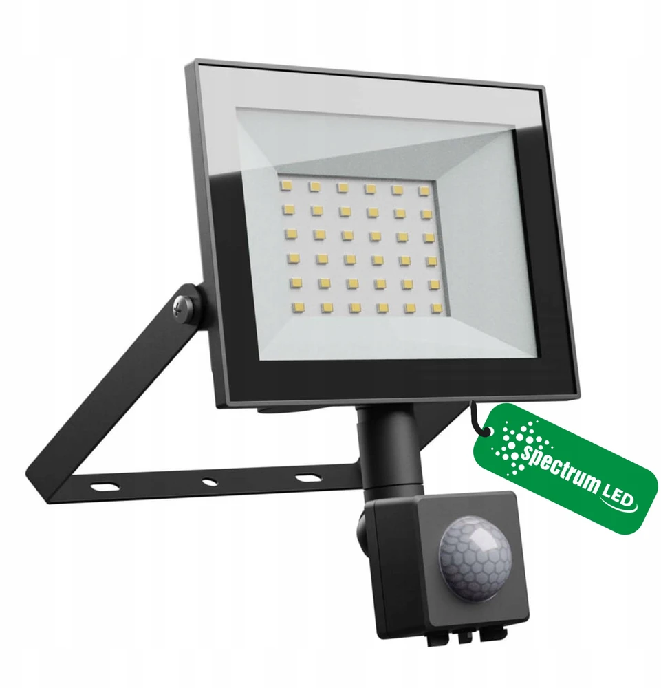 Spectrum PROŽEKTORIUS LAUKO LED SU JUDESIO DAVIKLIU 30W 230V NW IP44