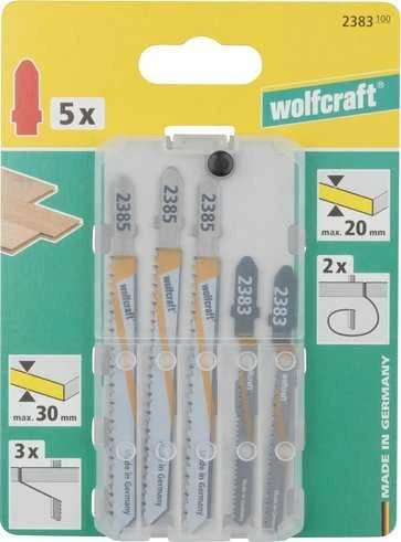 „Wolfcraft 5“ pjūklo ašmenys – T formos rankena, kietmedžiui, medinėms vinims