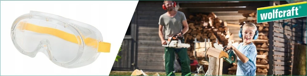 „Wolfcraft“ akiniai, vaikiški akiniai su visa apsauga, CE
