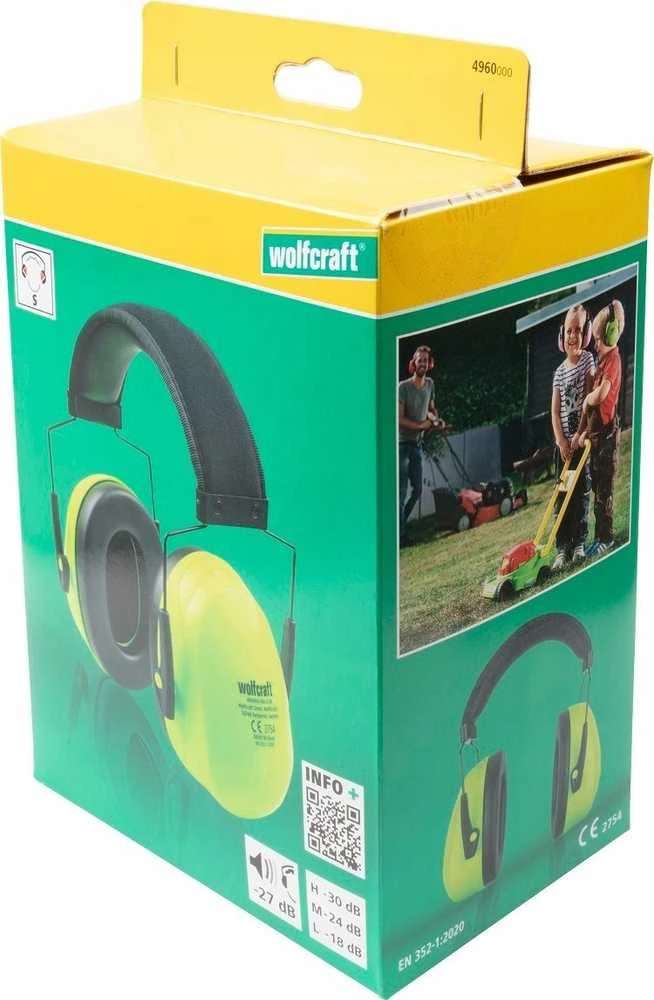 Wolfcraft 4960000 vaikiškų ausinių pakuotė
