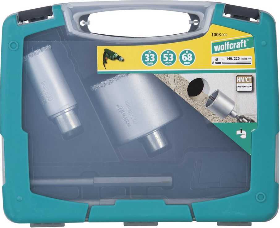 Rinkinys otwornic HM Wolfcraft