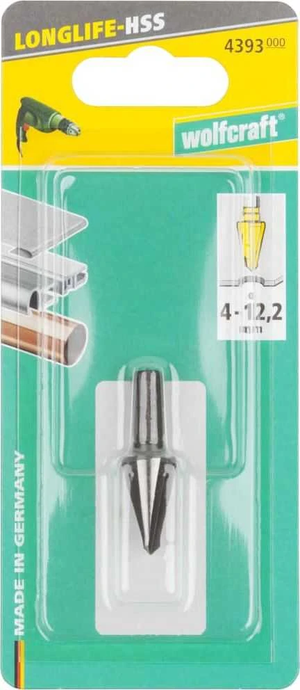 Metalo freza WOLFCRAFT 4393000, 4-12,2 mm