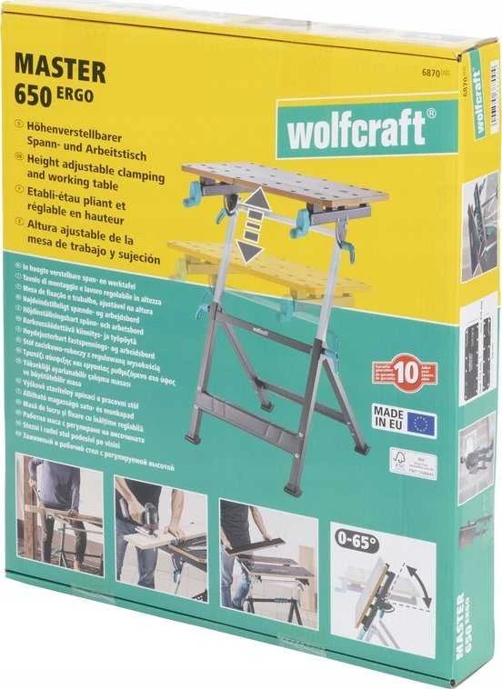 Wolfcraft Master 650 ERGO prispaudimo stalas