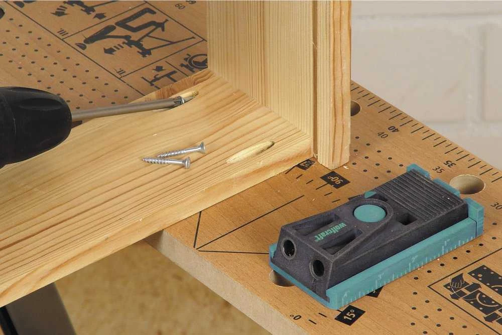 wolfcraft pagalbinis šablonas paslėptų skylių gręžimui 4642000