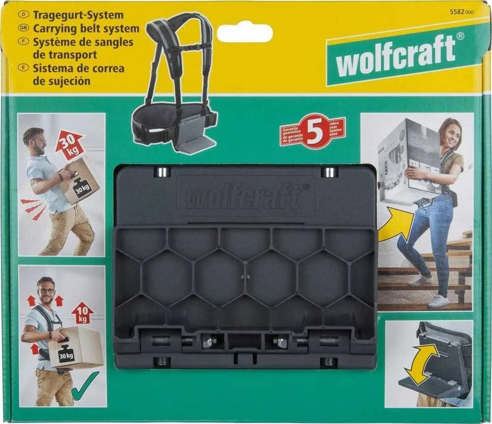 Wolfcraft nešimo diržų sistemos pakuotė