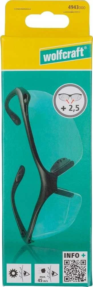 Wolfcraft 4943000 didinantys apsauginiai akiniai pakuotėje