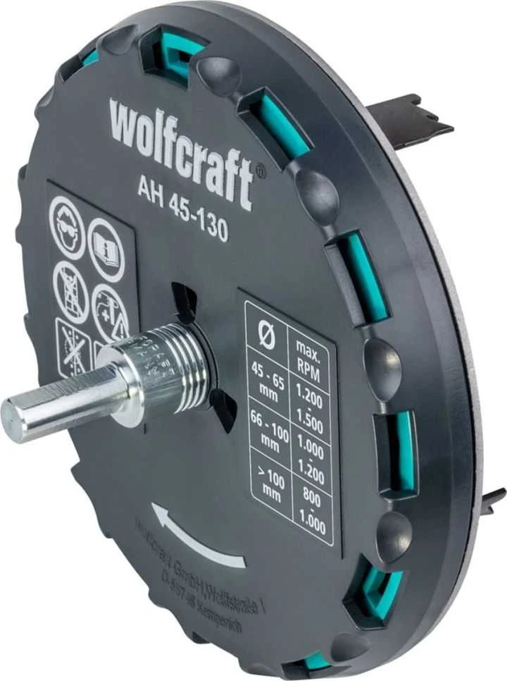 Gręžimo karūna Wolfcraft 5978000; 45-130 mm